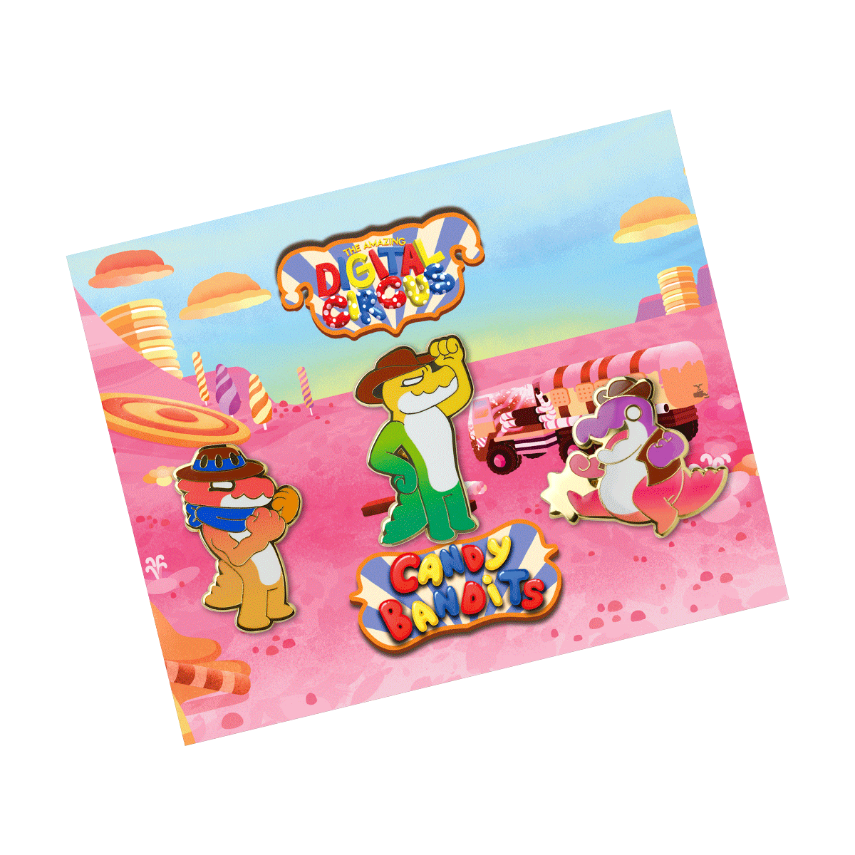Candy Bandit Pins